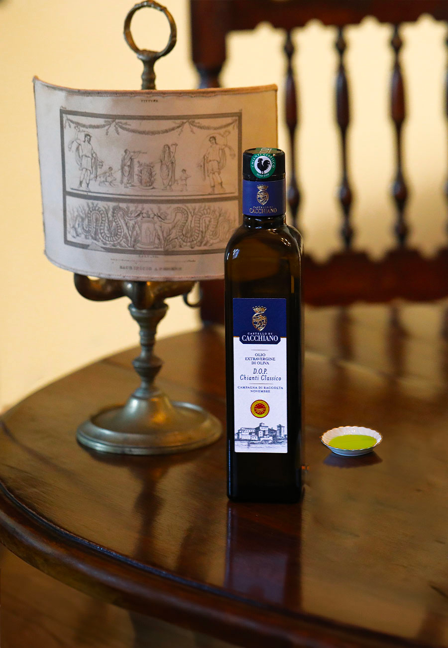 olio extravergine di oliva Dop Chianti Classico Castello di Cacchiano